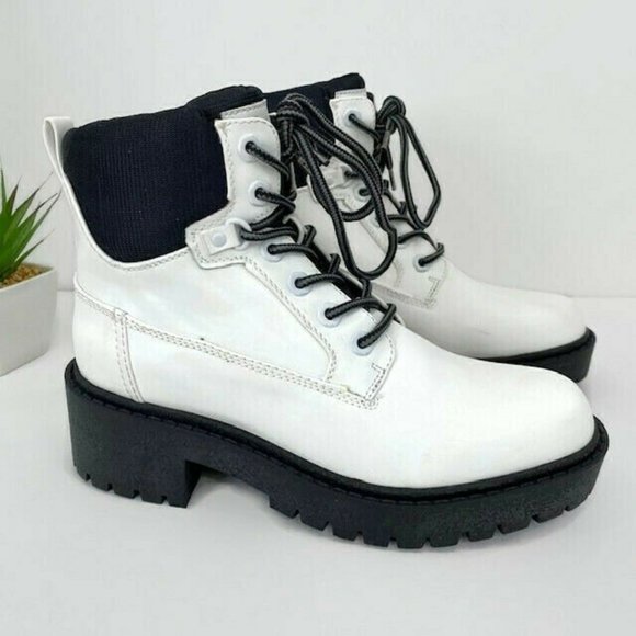Kendall & Kylie Shoes - NEW Kendall + Kylie White Weston Hiker Boots